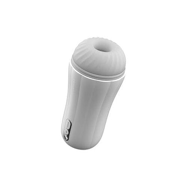 a close up of a white object on a white background